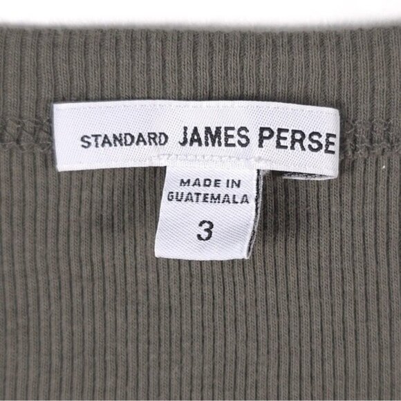 JAMES PERSE STANDARD Ribbed Knit Tank Mini Dress Cotton WNLC6617CU Size 3‎ LARGE - Picture 4 of 9